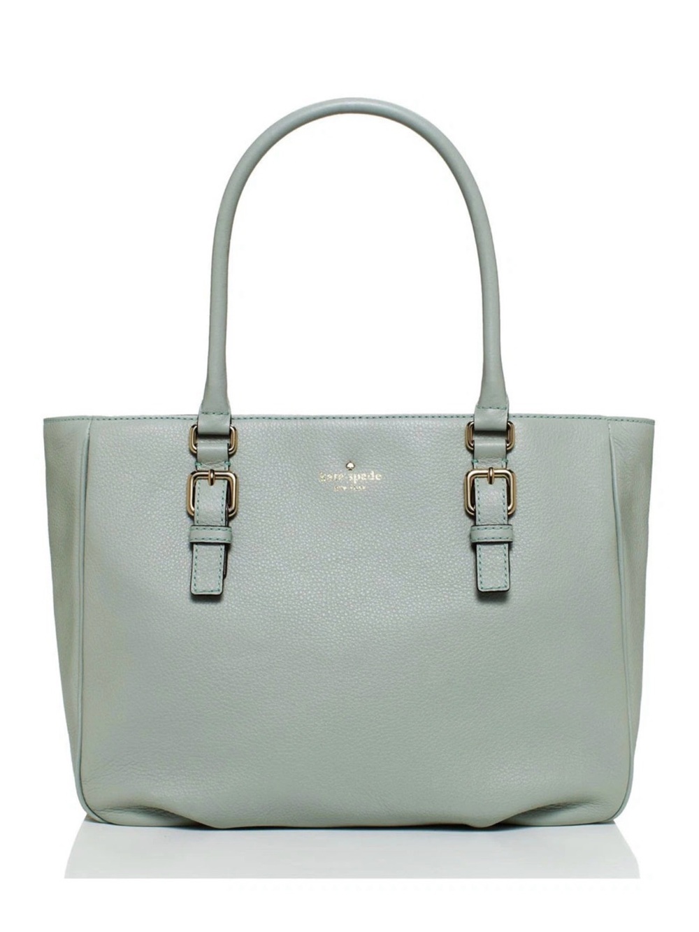 Kate Spade Cobble Hill Luisa Spanish Moss Pale Green Pebbled Leather HandBag